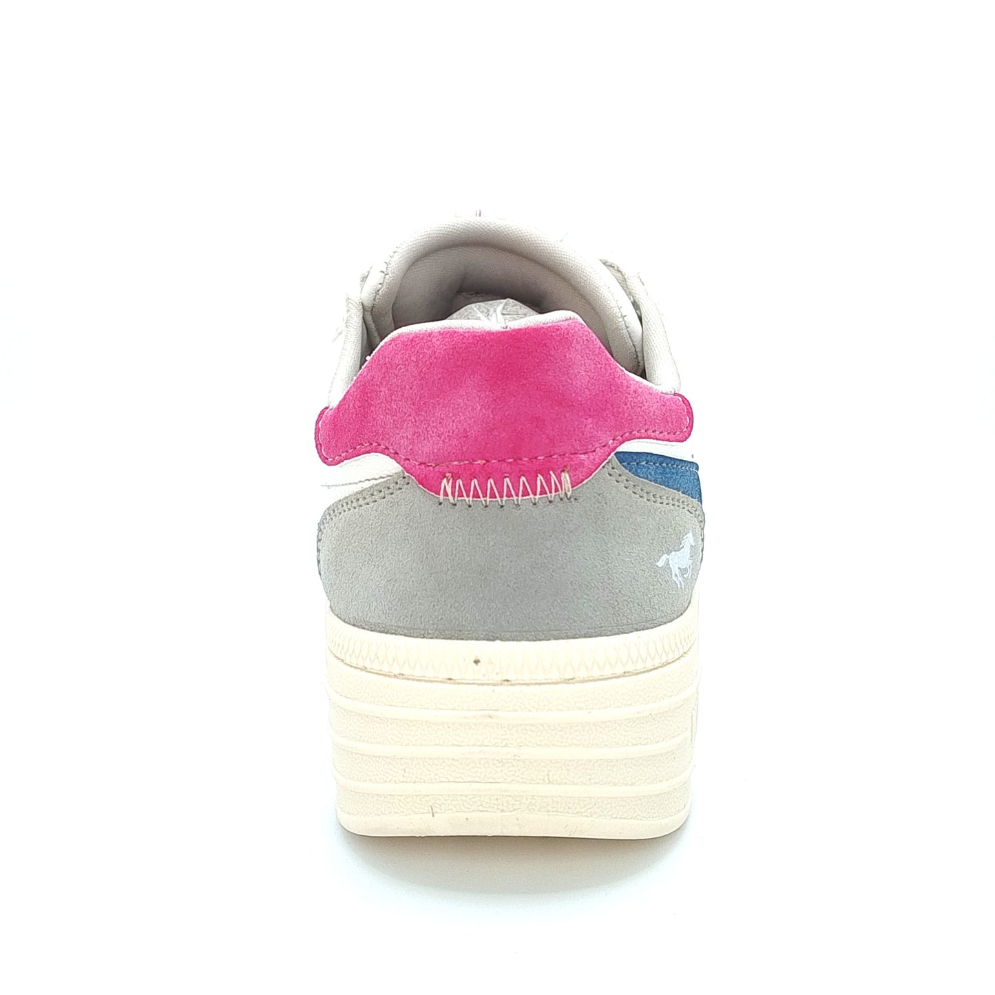 Mustang Cheyenne 1510-301-239 Women's Lace Up Padded Lightweight Fashion Trainer Ice/Light Grey