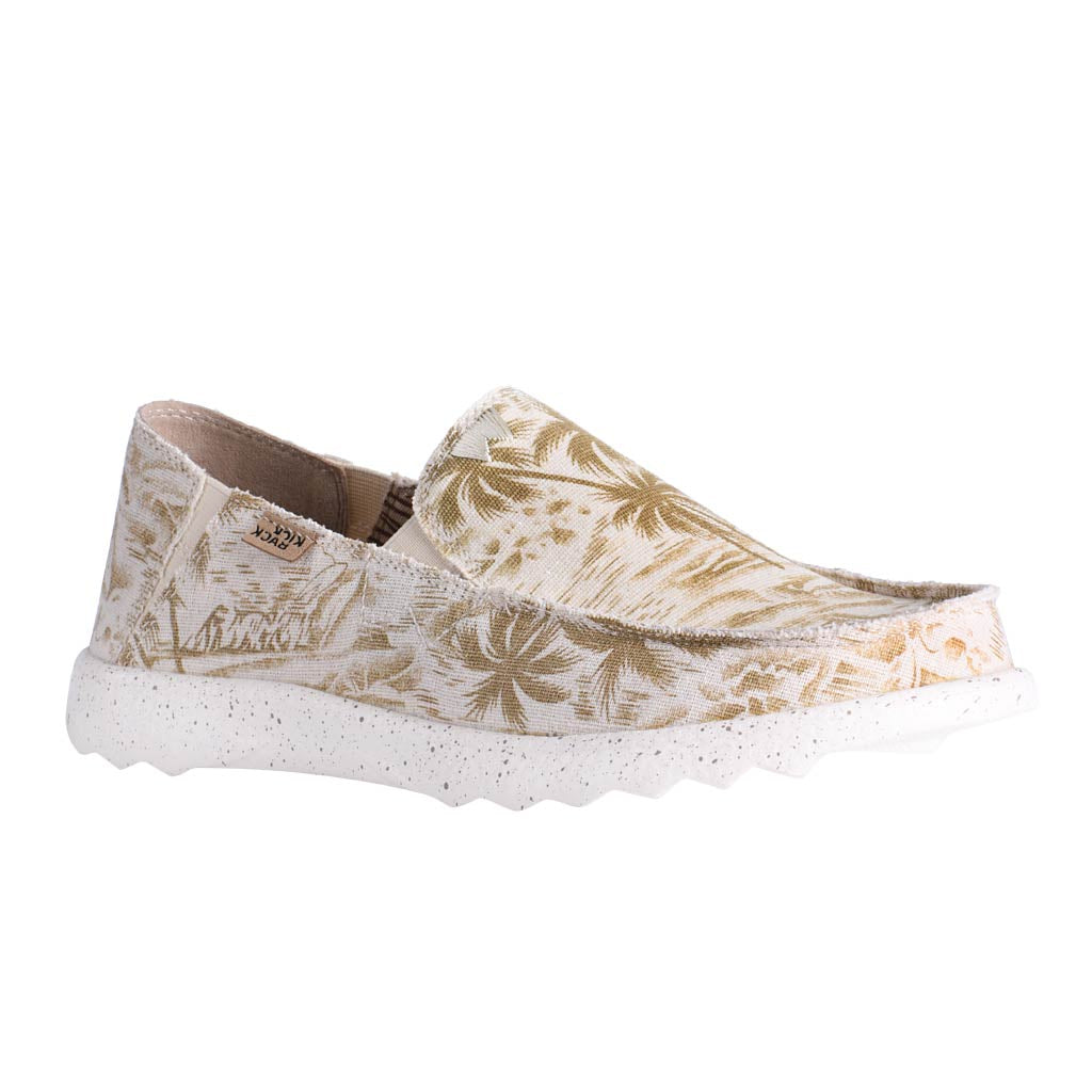 KickBack Couch 2.0 Men's Lightweight Canvas Slip On Shoe Brown Beach Print