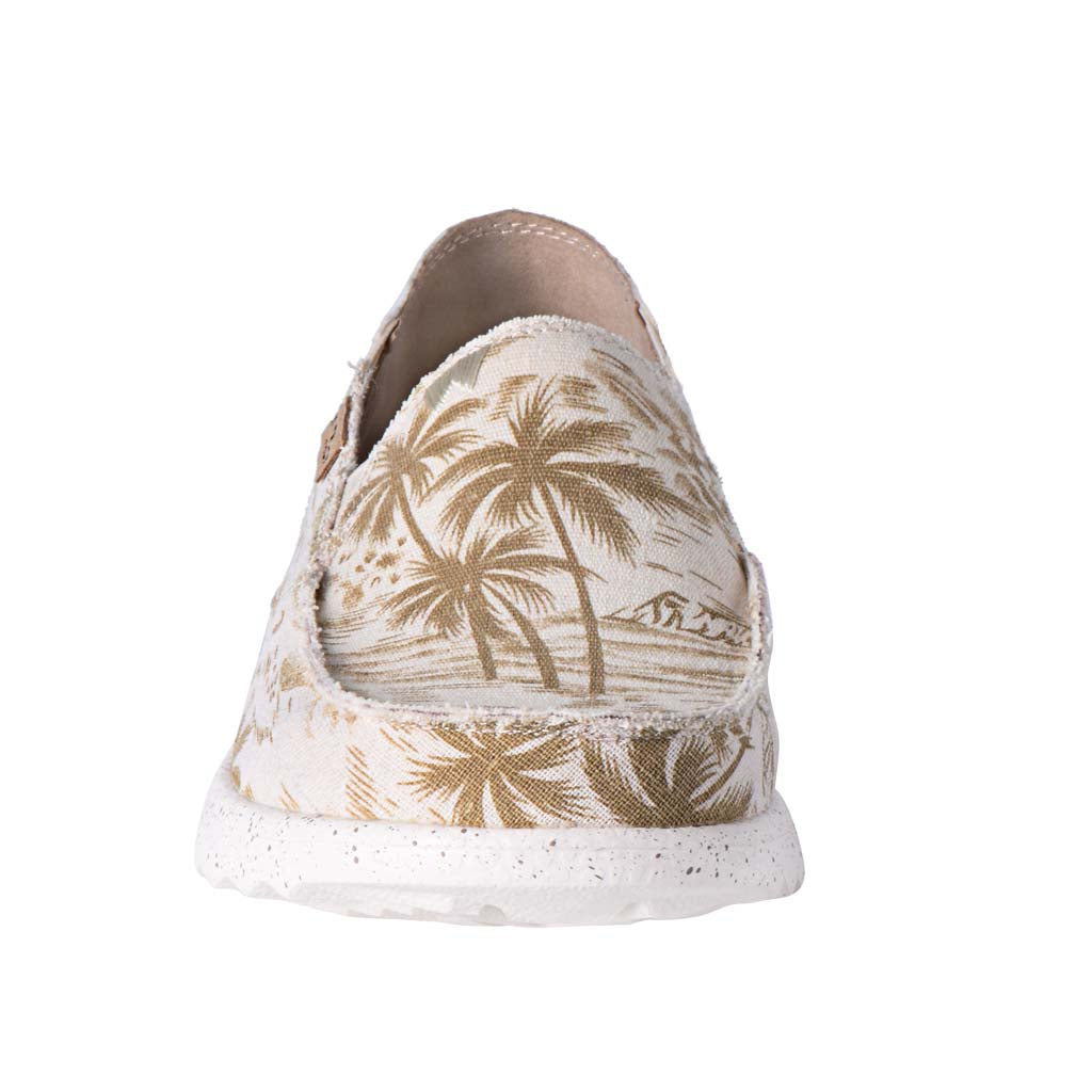 KickBack Couch 2.0 Men's Lightweight Canvas Slip On Shoe Brown Beach Print