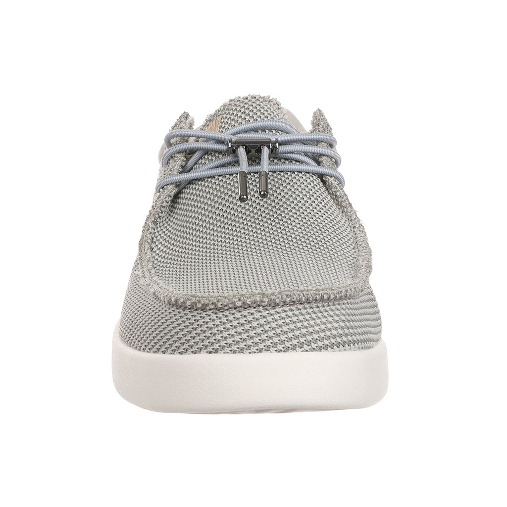 KickBack Haven Mesh Men's Elasticated Lace Lightweight Slip On Shoe Silver/Grey