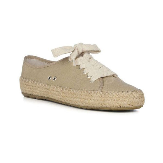 Emu Agonis Organic Women's Breathable Lightweight Espadrille Sneaker Trainer Almond