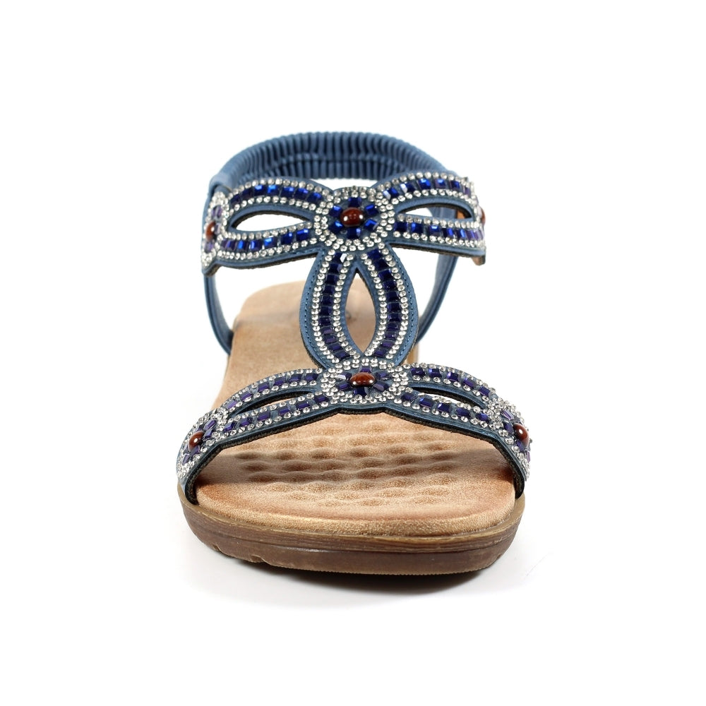 Lunar Arraso Women's Jewel Slingback Sandal Blue