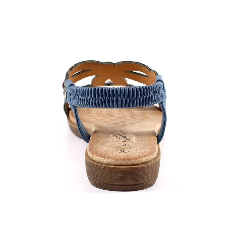Lunar Arraso Women's Jewel Slingback Sandal Blue