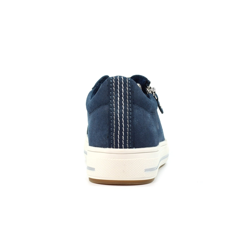 Lunar Athens Women's Chunky Sole Lace Up/ Zip Up Trainer Blue