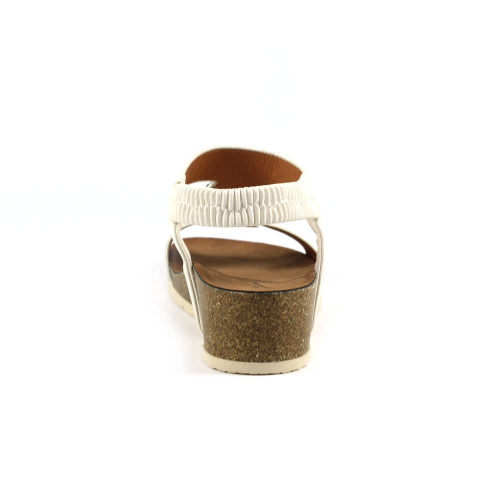 Lunar Barwell Women's T Bar Wedge Sandal White