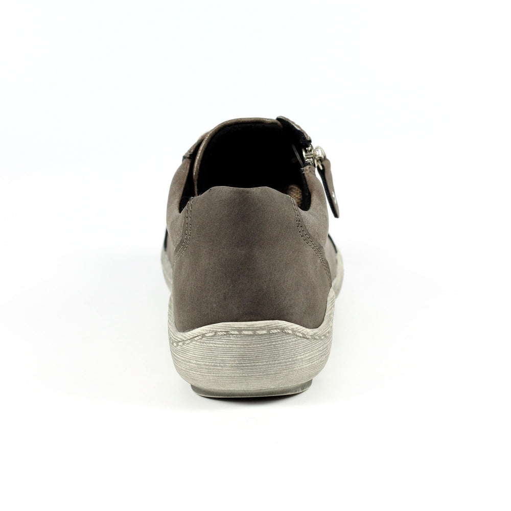 Lunar Bianca Women's Lace Up Panelled Trainer Taupe