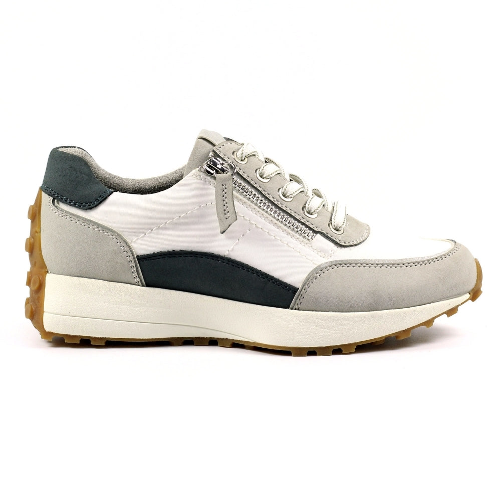 Lunar Calvin Women's Panelled Lace Up Trainer Grey