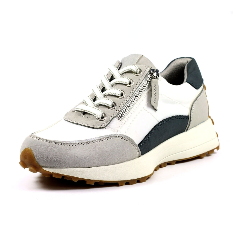 Lunar Calvin Women's Panelled Lace Up Trainer Grey