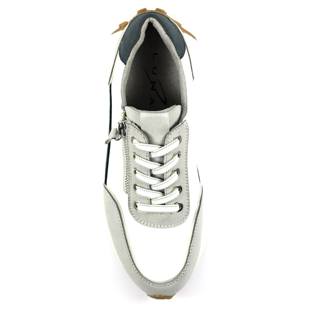 Lunar Calvin Women's Panelled Lace Up Trainer Grey