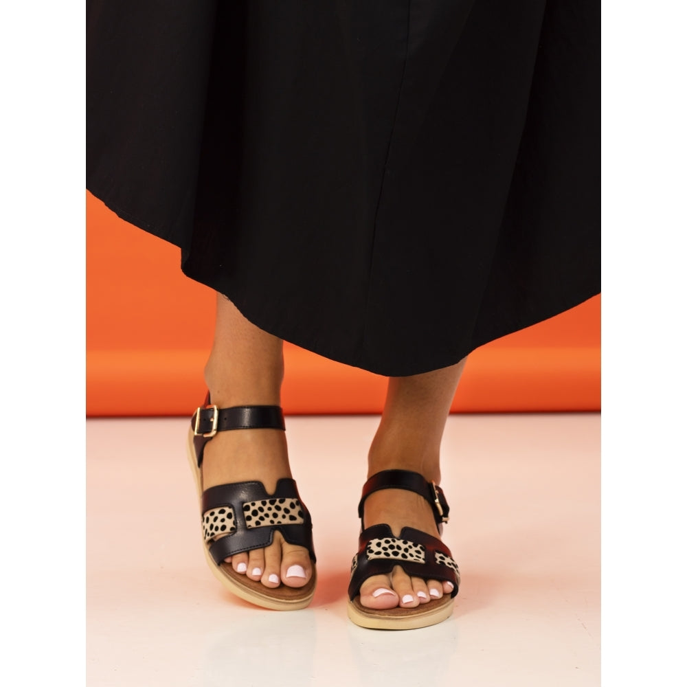 Lunar Carla Women's Wedge Sandal Black