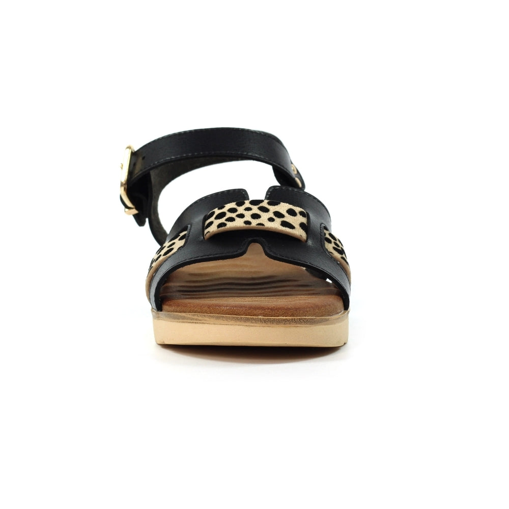 Lunar Carla Women's Wedge Sandal Black