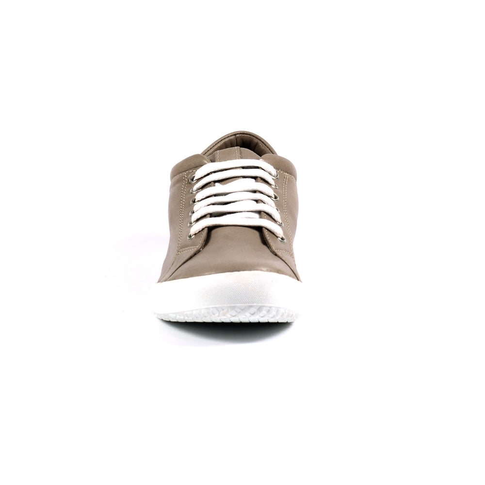 Lunar Carrick Women's Lace Leather Trainer Stone