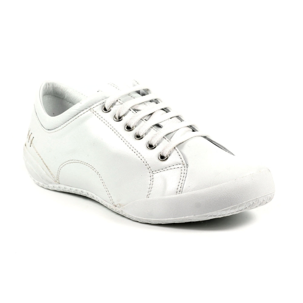 Lunar Carrick Women's Lace Leather Trainer White