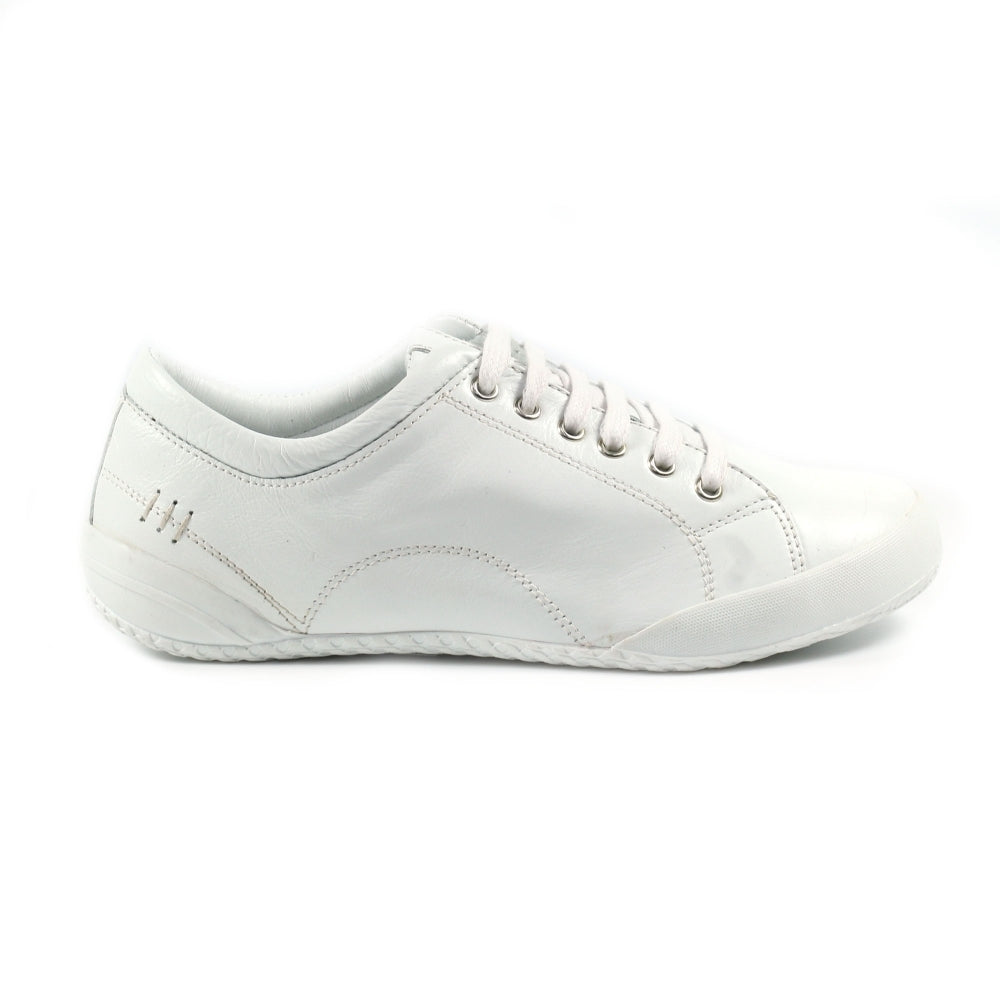 Lunar Carrick Women's Lace Leather Trainer White