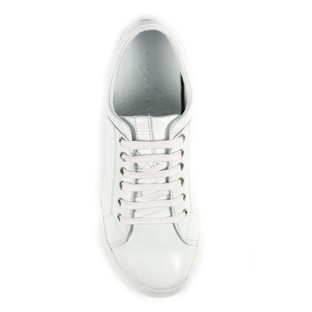 Lunar Carrick Women's Lace Leather Trainer White
