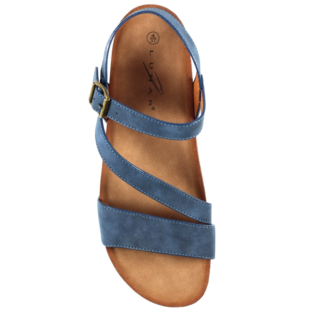 Lunar Cluster Women's Strappy Wedge Sandal Navy