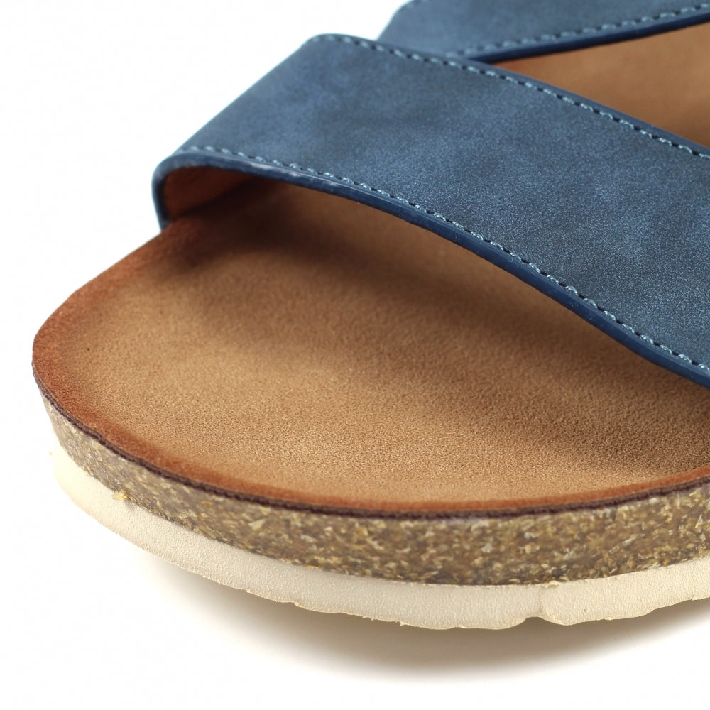 Lunar Cluster Women's Strappy Wedge Sandal Navy