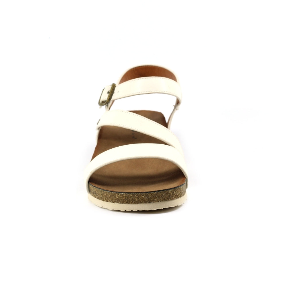 Lunar Cluster Women's Strappy Wedge Sandal White