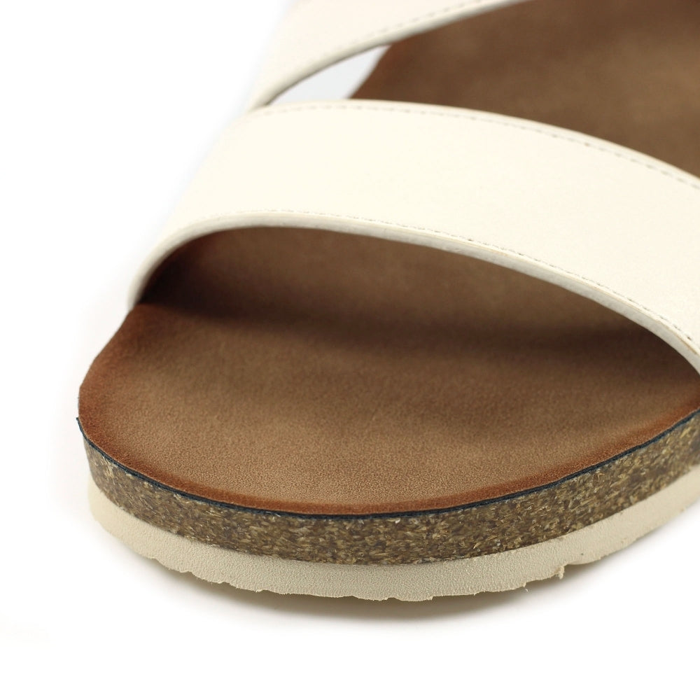 Lunar Cluster Women's Strappy Wedge Sandal White