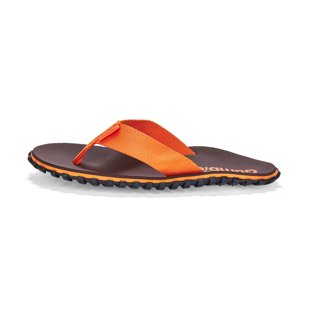 Gumbies Duckbill Men's Recycled Rubber Flip Flop Brown/Orange