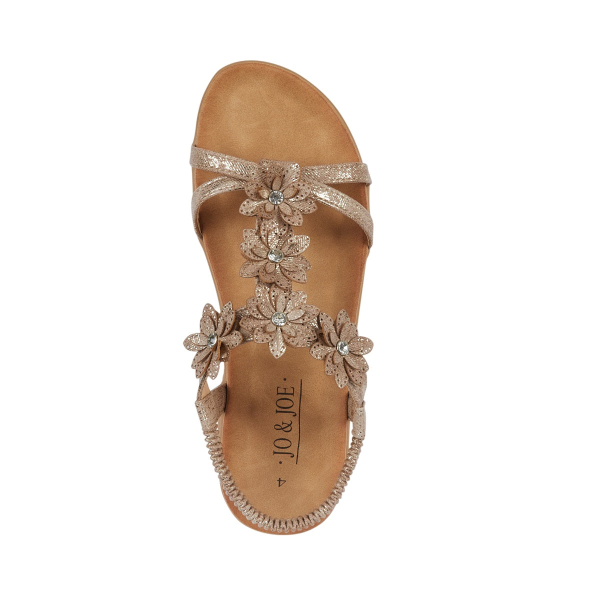 Jo & Joe Goa Women's Flower Slingback Sandal Bronze