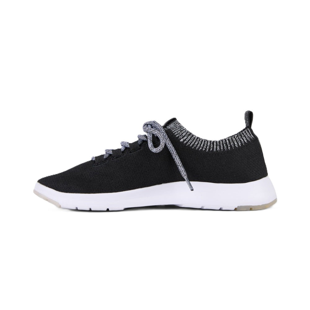 Emu Heidelberg Women's Machine Washable Wool Blend Lace Up Lightweight Sneaker Black