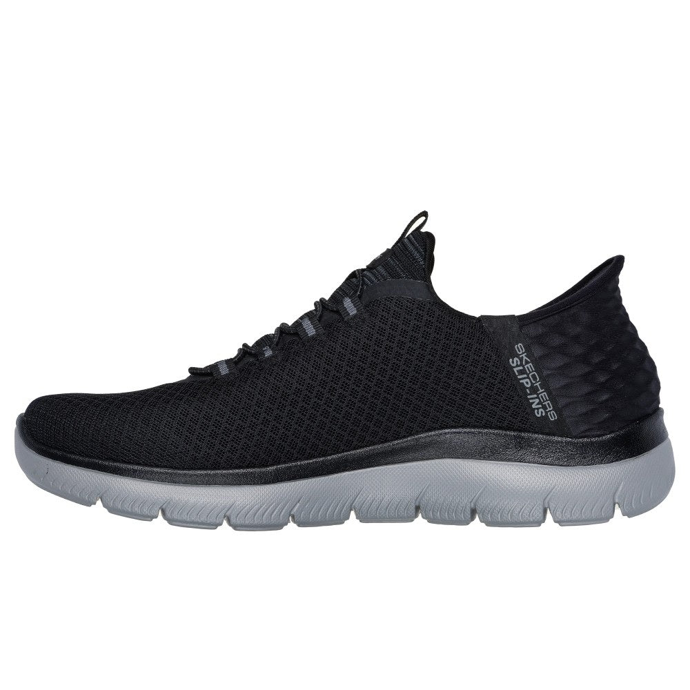 Skechers Summits High Range Men's Slip-In Memory Foam Trainer Black/Charcoal