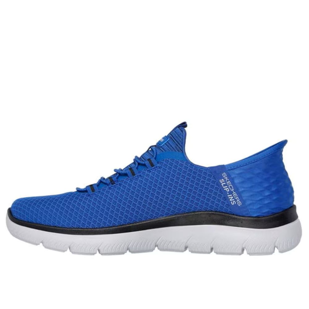 Skechers Summits High Range Men's Slip-In Memory Foam Trainer Blue/Black