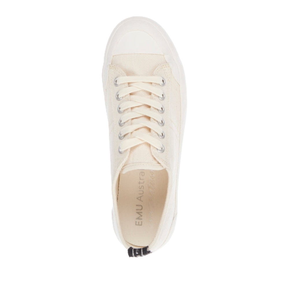 Emu Hosier Women's Lightweight Breathable Lace Up Sneaker Trainer Natural