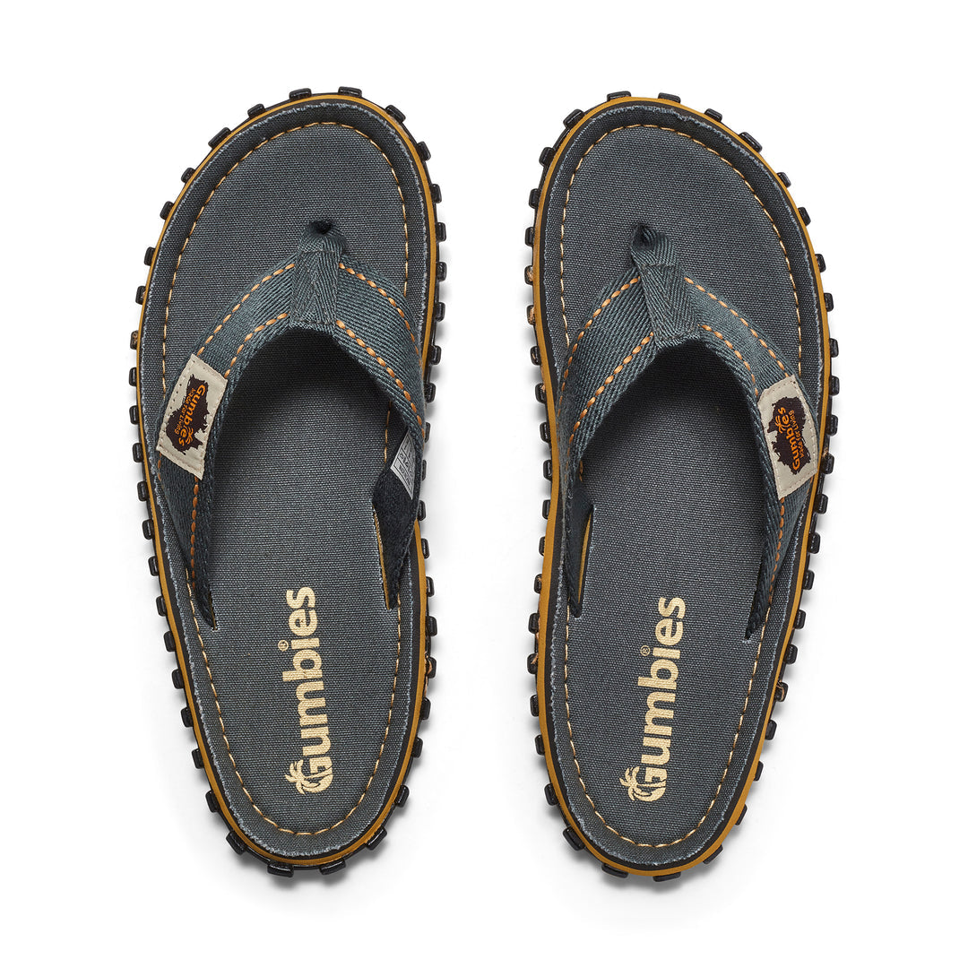 Gumbies Islander Men's Recycled Rubber Flip Flop Classic Grey
