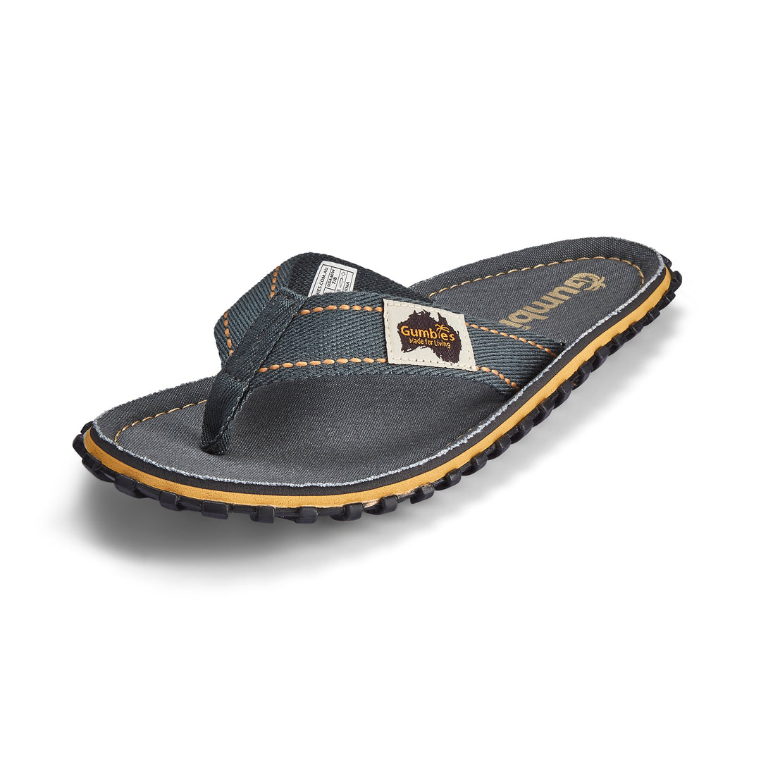 Gumbies Islander Men's Recycled Rubber Flip Flop Classic Grey