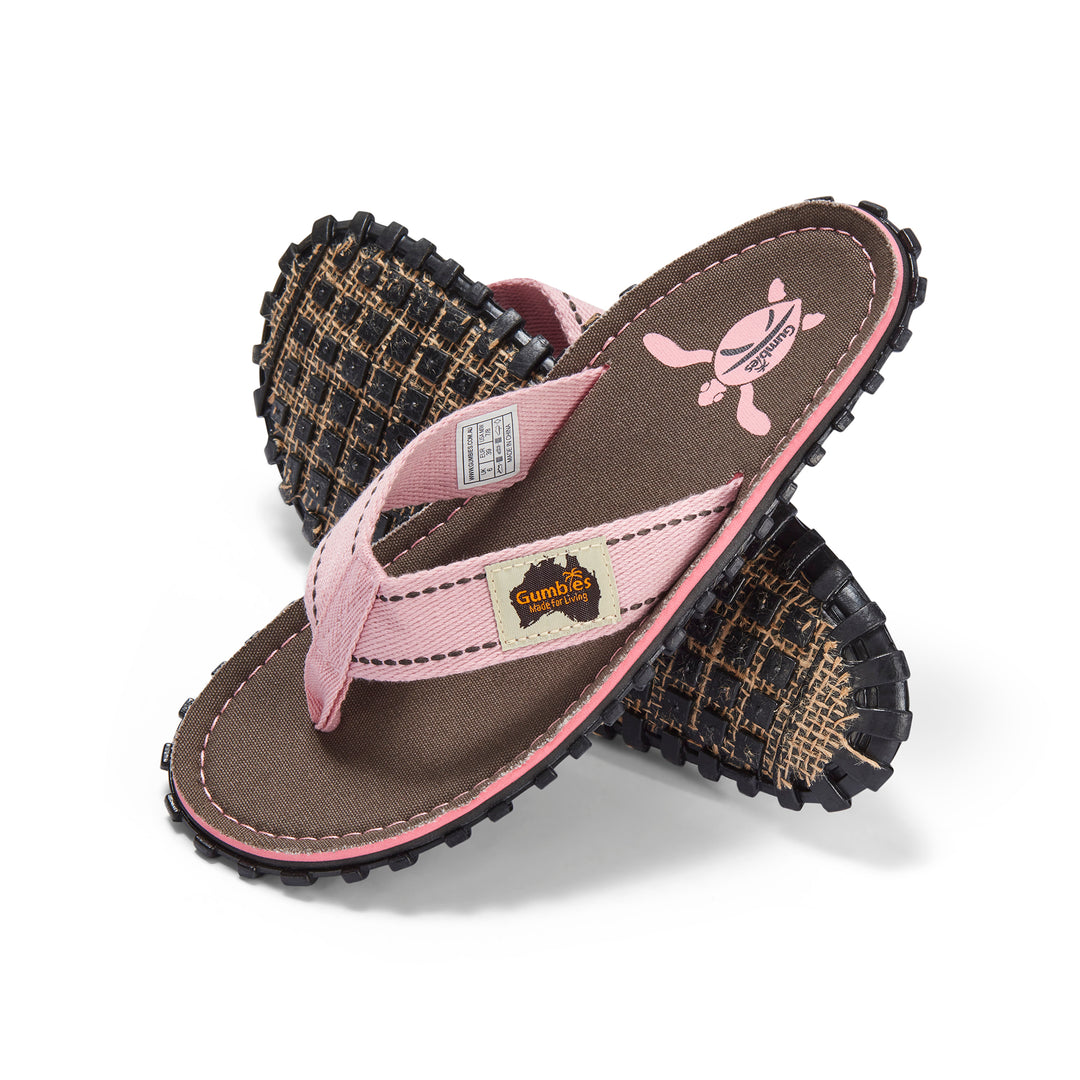 Gumbies Islander Women's Recycled Rubber Flip Flop Grey Turtle