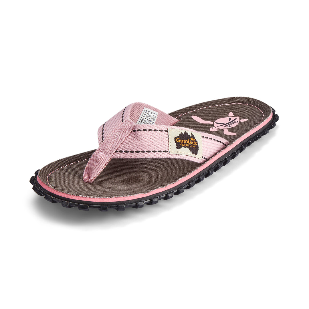Gumbies Islander Women's Recycled Rubber Flip Flop Grey Turtle