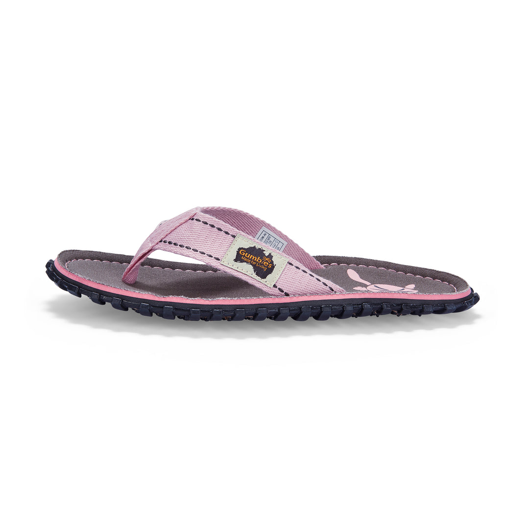 Gumbies Islander Women's Recycled Rubber Flip Flop Grey Turtle
