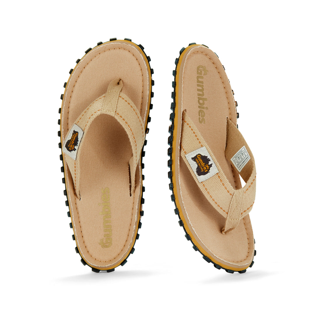 Gumbies Islander Men's Recycled Rubber Flip Flop Classic Sand