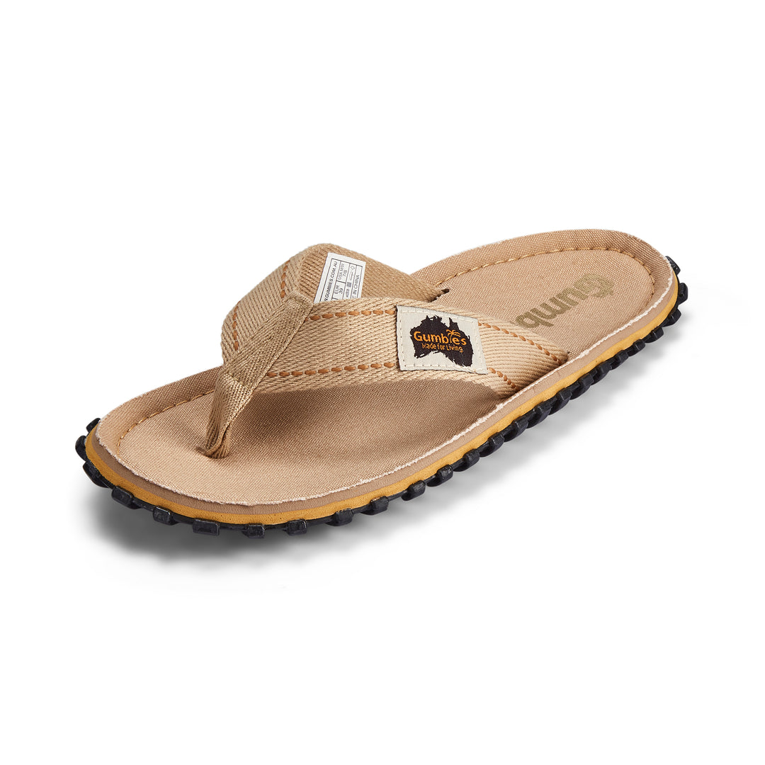 Gumbies Islander Men's Recycled Rubber Flip Flop Classic Sand