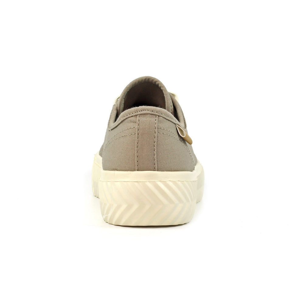 Lunar Jayne II Women's Chunky Sole Pump Canvas Trainer Taupe
