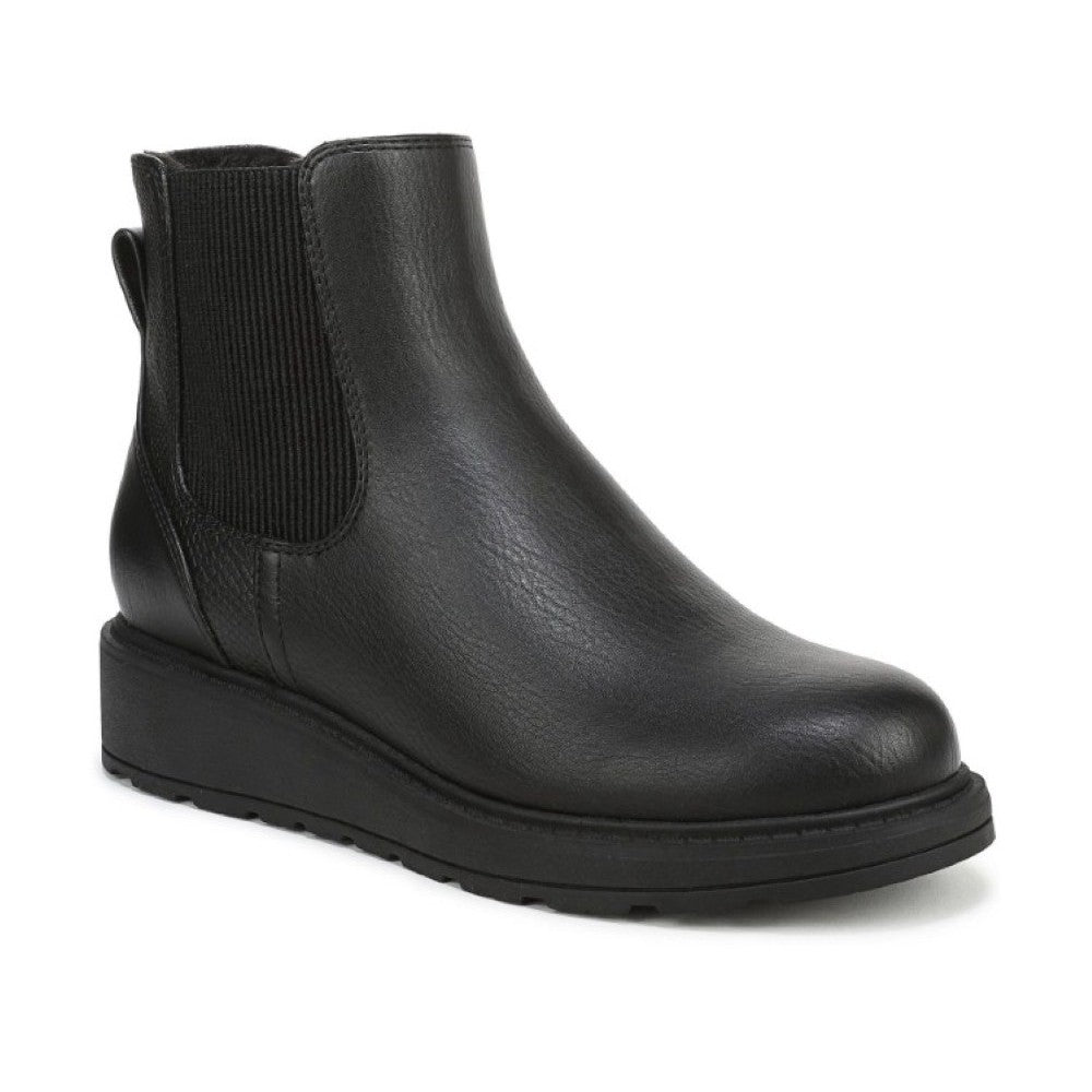 Blowfish Malibu Kali Cozy Women's Vegan Chelsea Side Zip Wedge Ankle Boot Black