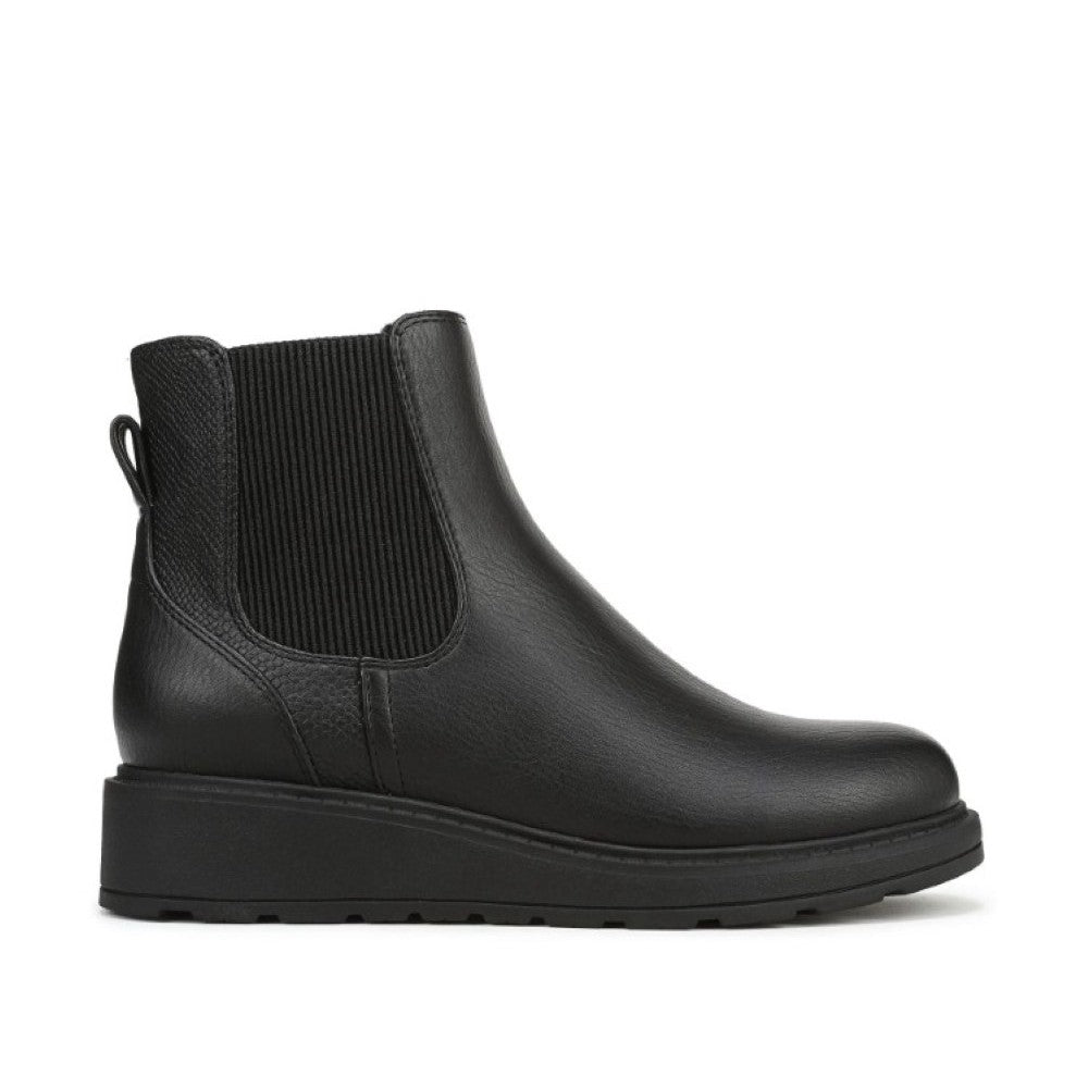Blowfish Malibu Kali Cozy Women's Vegan Chelsea Side Zip Wedge Ankle Boot Black