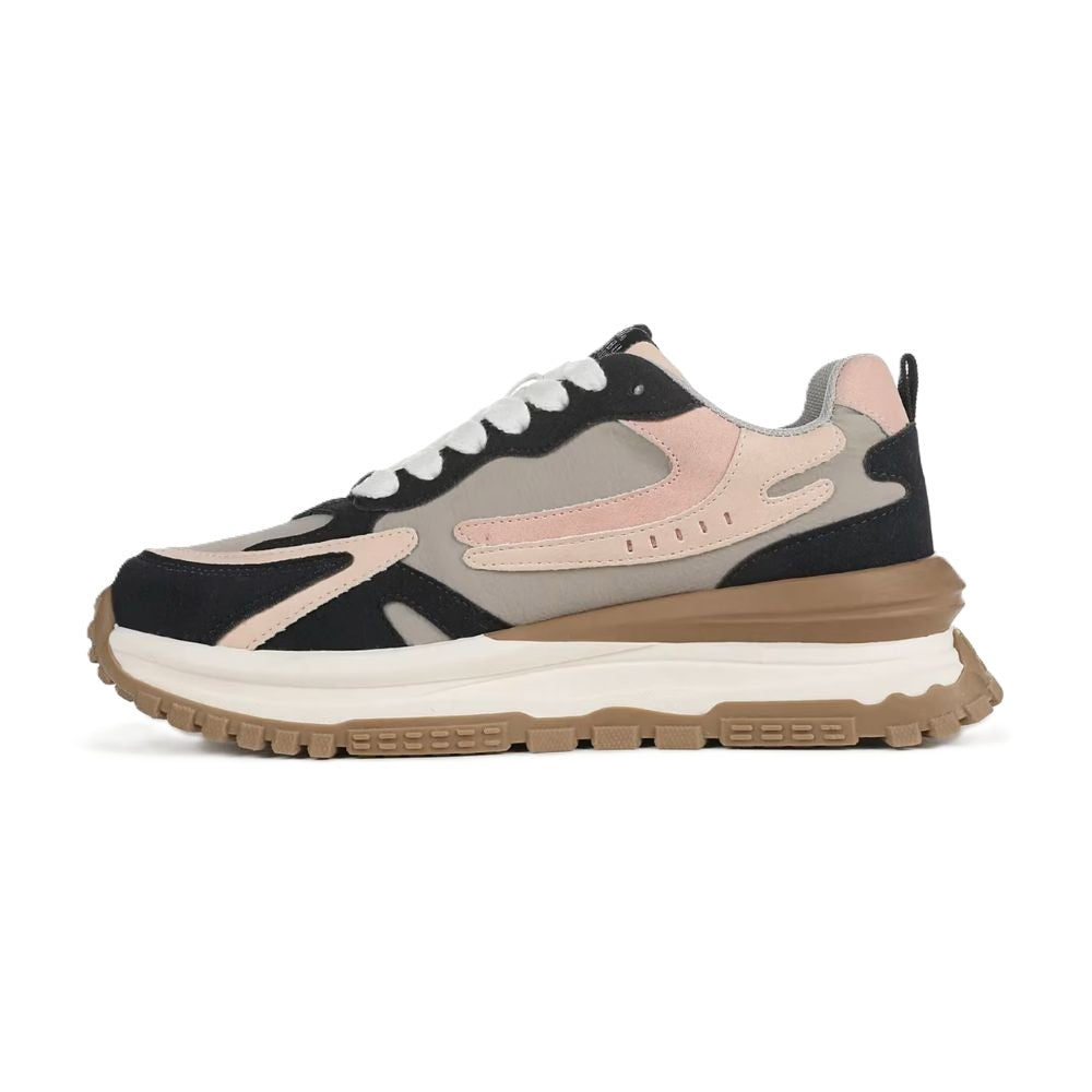 Blowfish Malibu Leo Women's Retro Funky Lace Up Trainer Navy / Pink