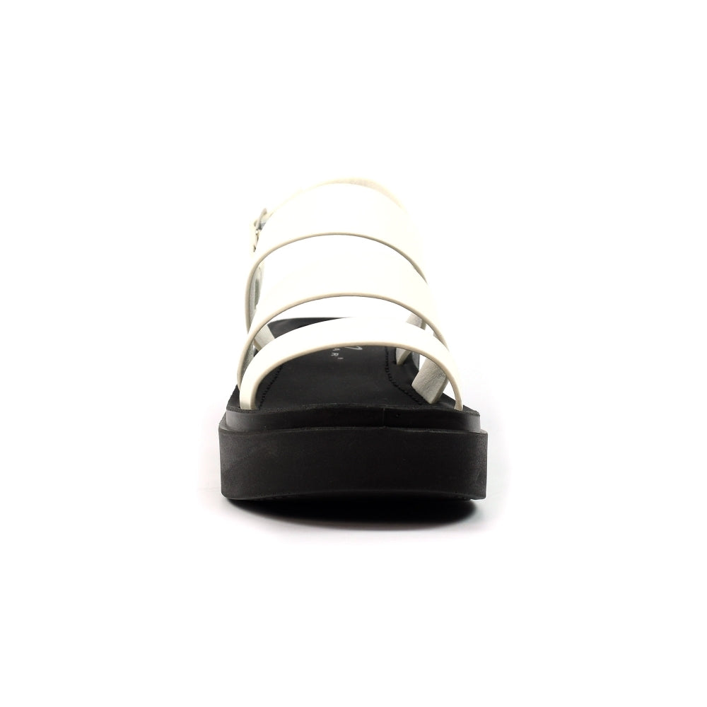 Lunar Lipstick Women's Chunky Sole Summer Sandal White