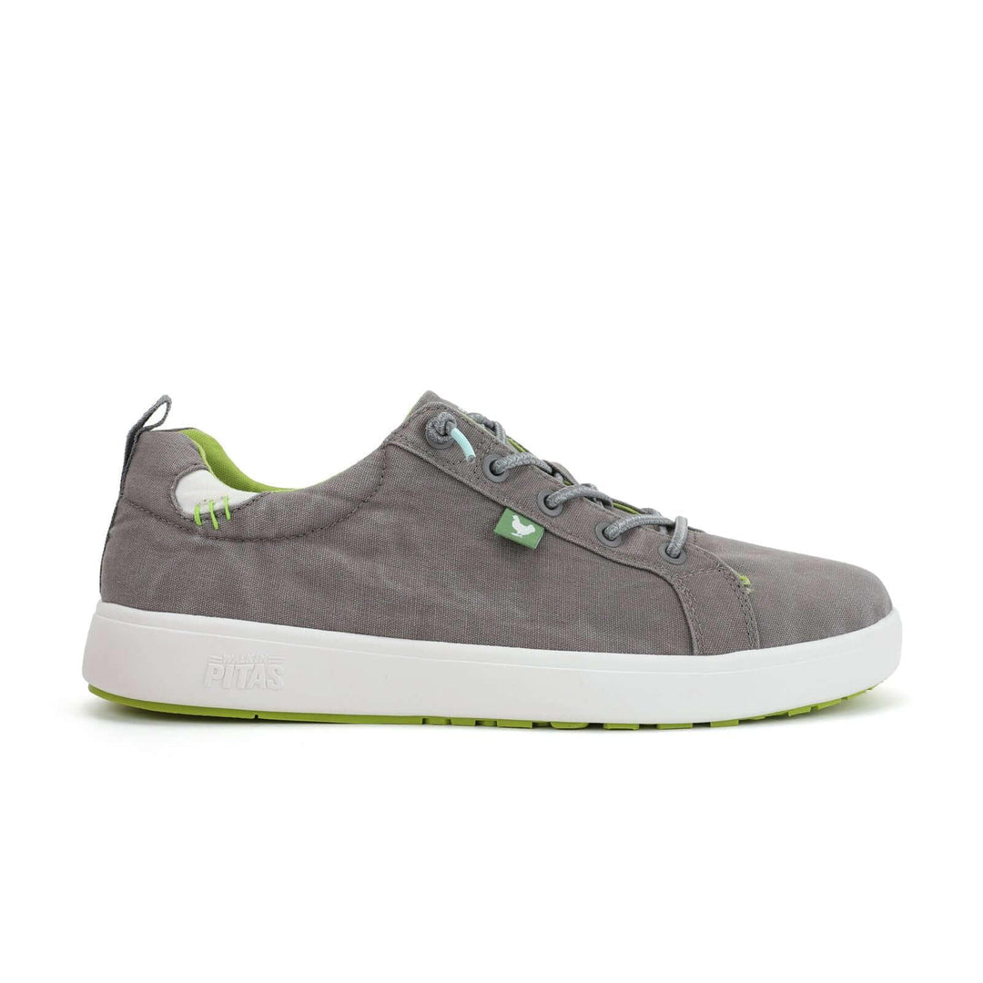 Walk In Pitas Malibu Men's Lightweight Hi-Grip Lace Up Sneaker Trainer Gris