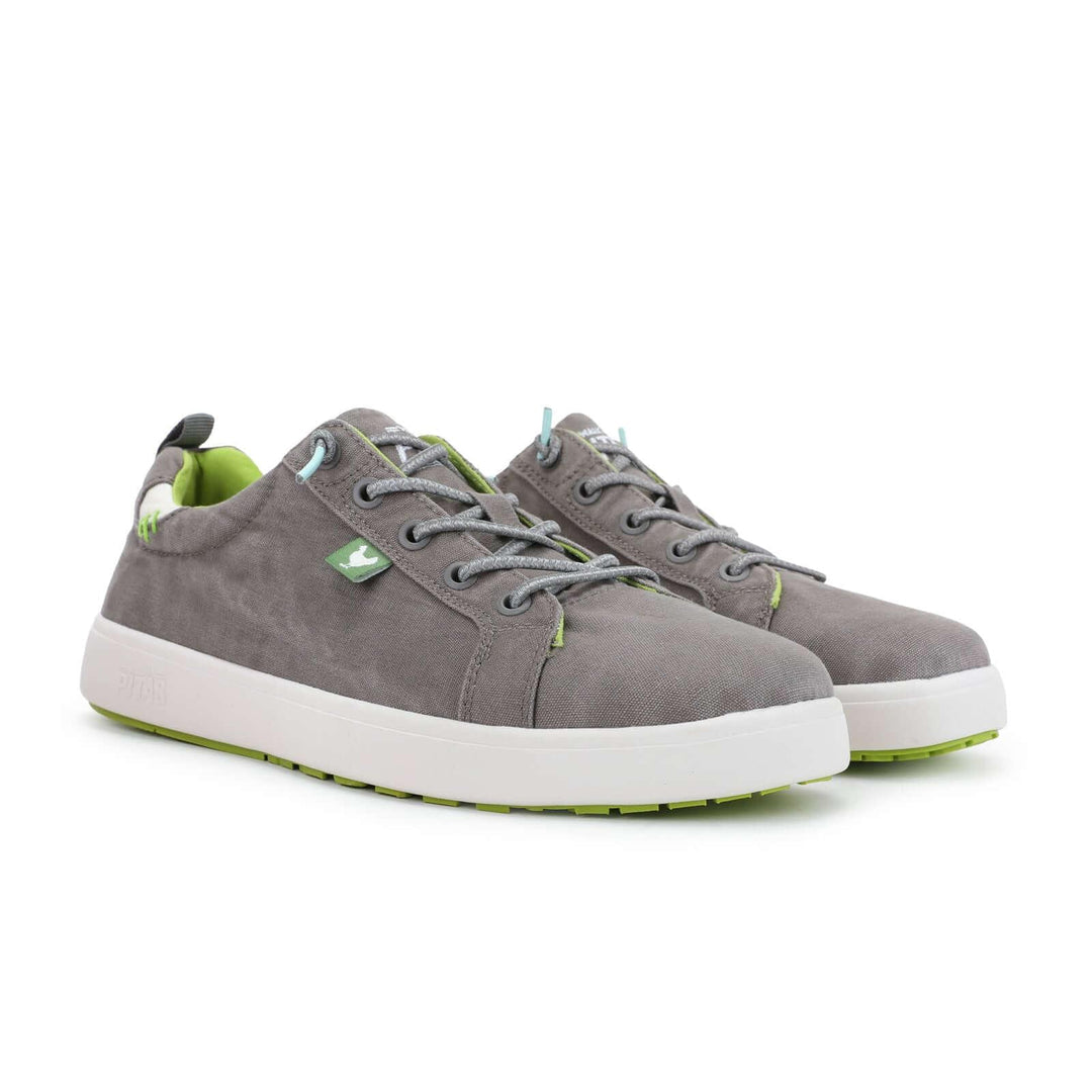 Walk In Pitas Malibu Men's Lightweight Hi-Grip Lace Up Sneaker Trainer Gris
