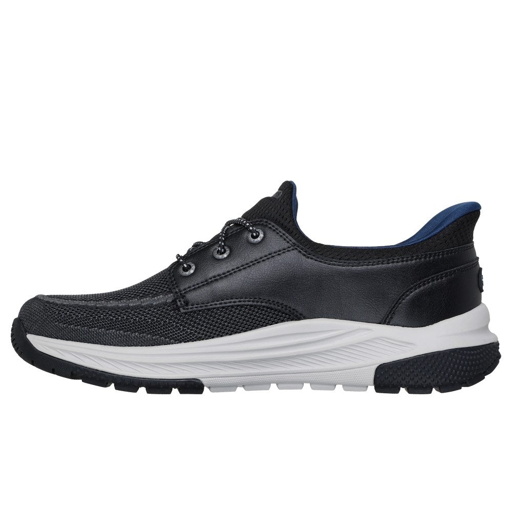 Skechers Meroe Alden Men's Vegan Slip-In Relaxed Fit Trainer Black