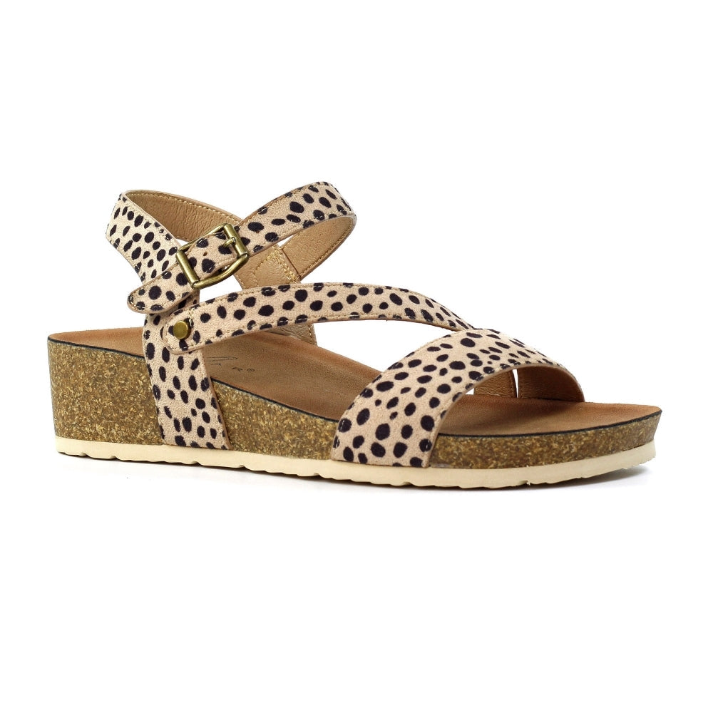 Lunar Muster Women's Wedge Sandal Ocelot