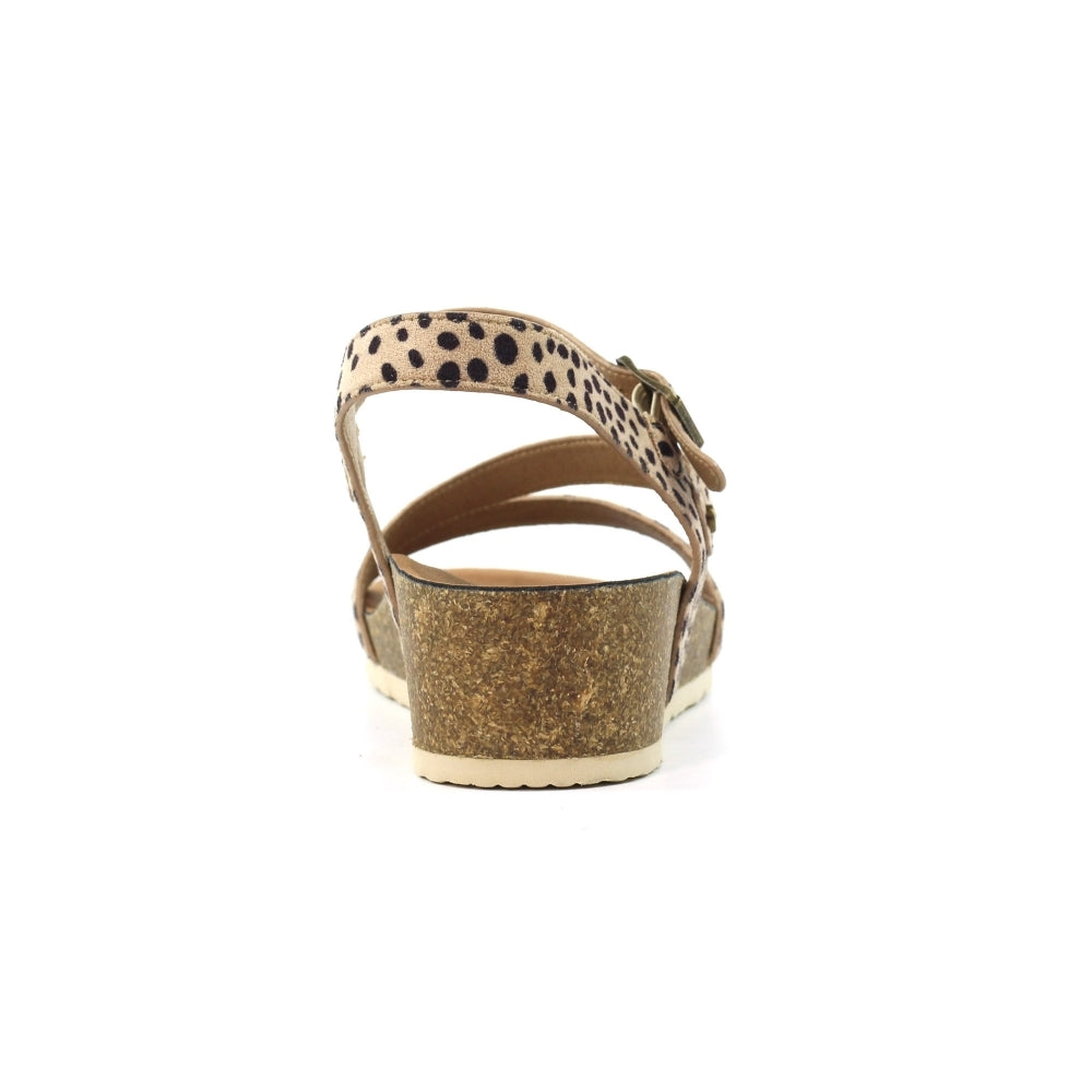 Lunar Muster Women's Wedge Sandal Ocelot