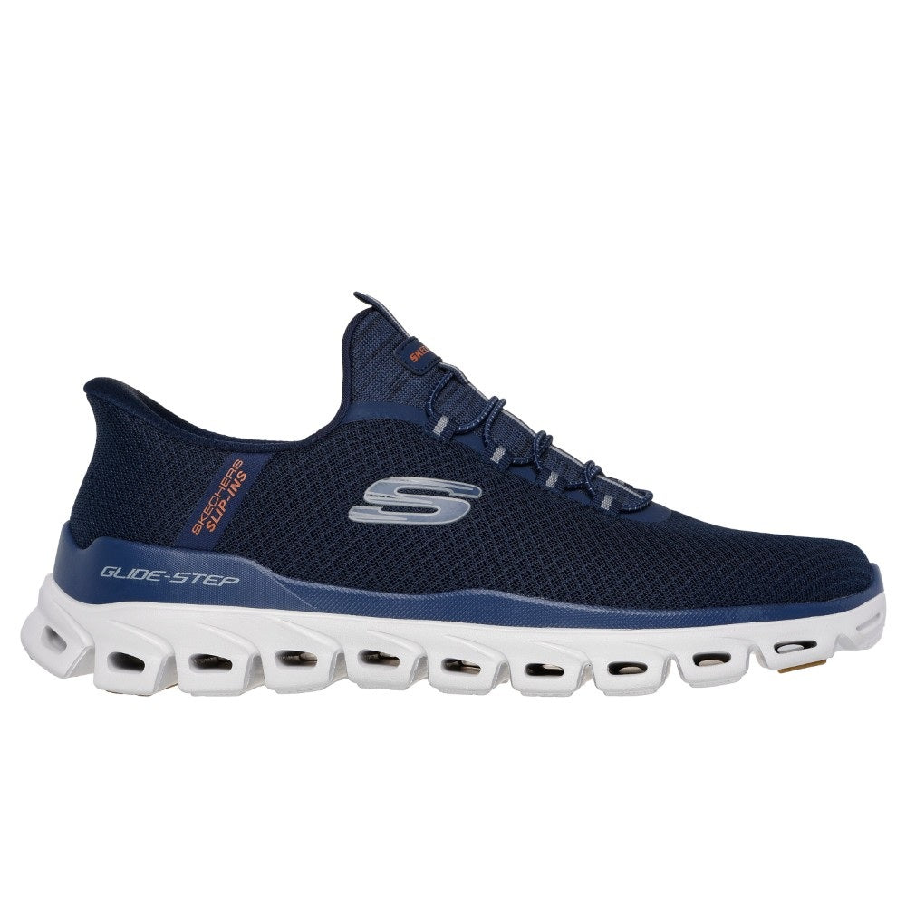 Skechers Glide-Step Noxus Men's Slip-In Memory Foam Trainer Navy