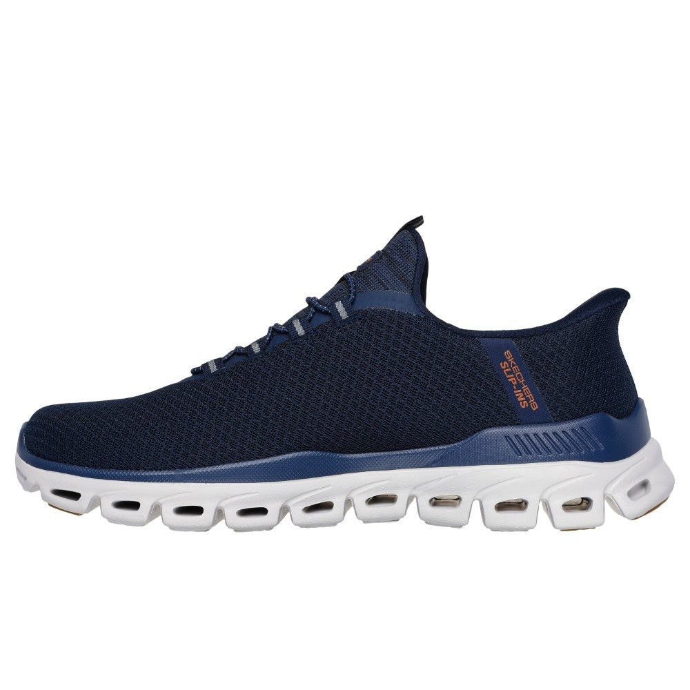 Skechers Glide-Step Noxus Men's Slip-In Memory Foam Trainer Navy
