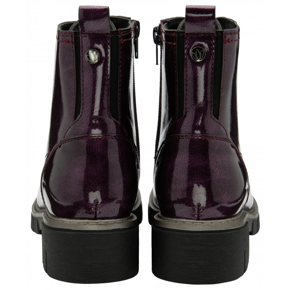 Lotus Jojo Women's Lace / Zip Up Ankle Boot Purple Patent
