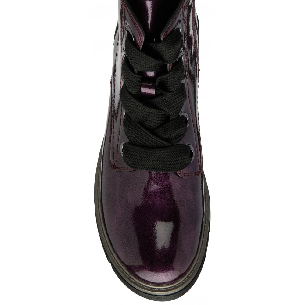 Lotus Jojo Women's Lace / Zip Up Ankle Boot Purple Patent